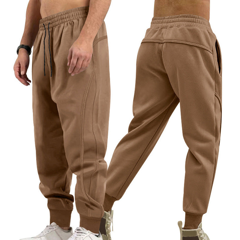 Herrar sportiga sweatpants med sidofickor med dragkedja och elastisk midja Eva Jonsson-Eva Jonsson