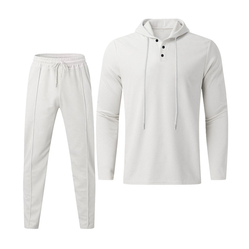 Herrar sportigt Hoodie och joggingbyxor set i strukturerad design Mirla-Eva Jonsson