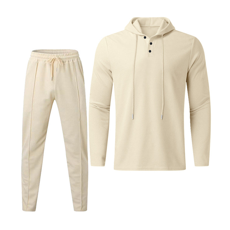 Herrar sportigt Hoodie och joggingbyxor set i strukturerad design Mirla-Eva Jonsson