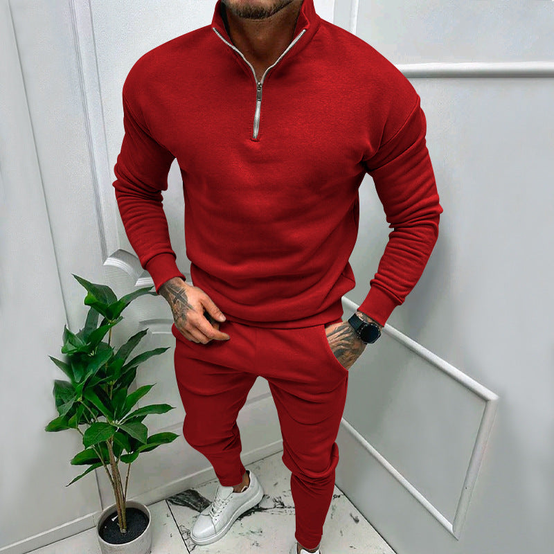 Herrar sportigt Sweatshirt- och joggingbyx-set med dragkedja Eva Jonsson-Eva Jonsson