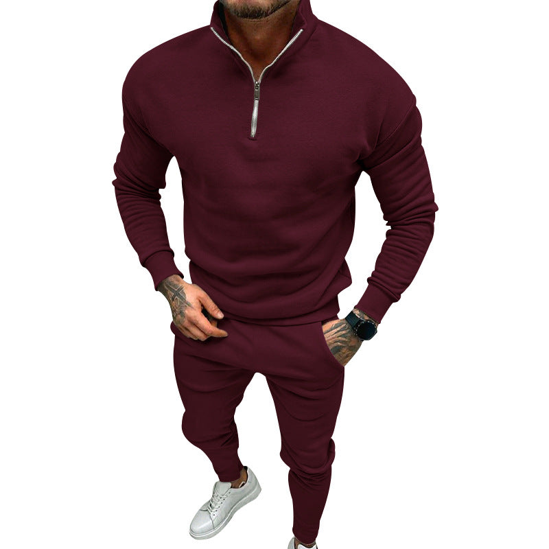 Herrar sportigt Sweatshirt- och joggingbyx-set med dragkedja Eva Jonsson-Eva Jonsson