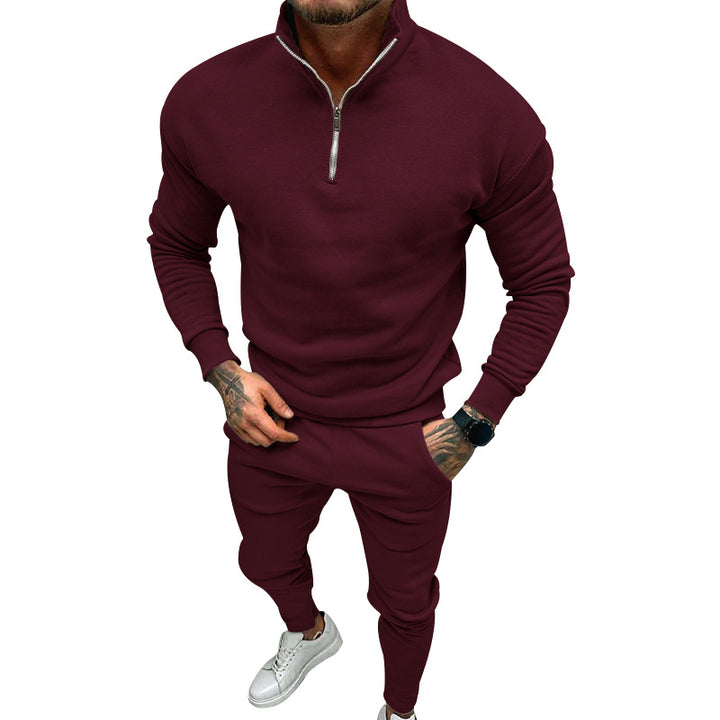Herrar sportigt Sweatshirt- och joggingbyx-set med dragkedja Eva Jonsson-Eva Jonsson