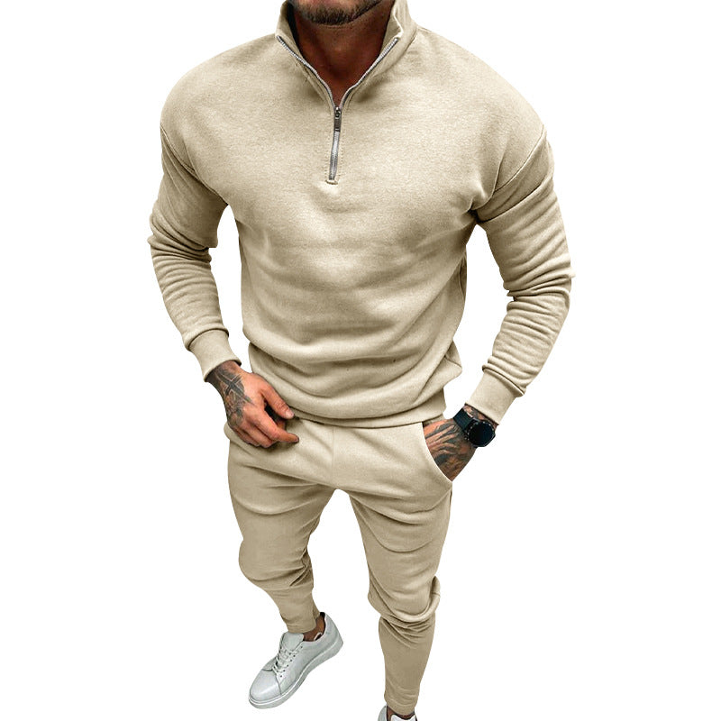 Herrar sportigt Sweatshirt- och joggingbyx-set med dragkedja Eva Jonsson-Eva Jonsson