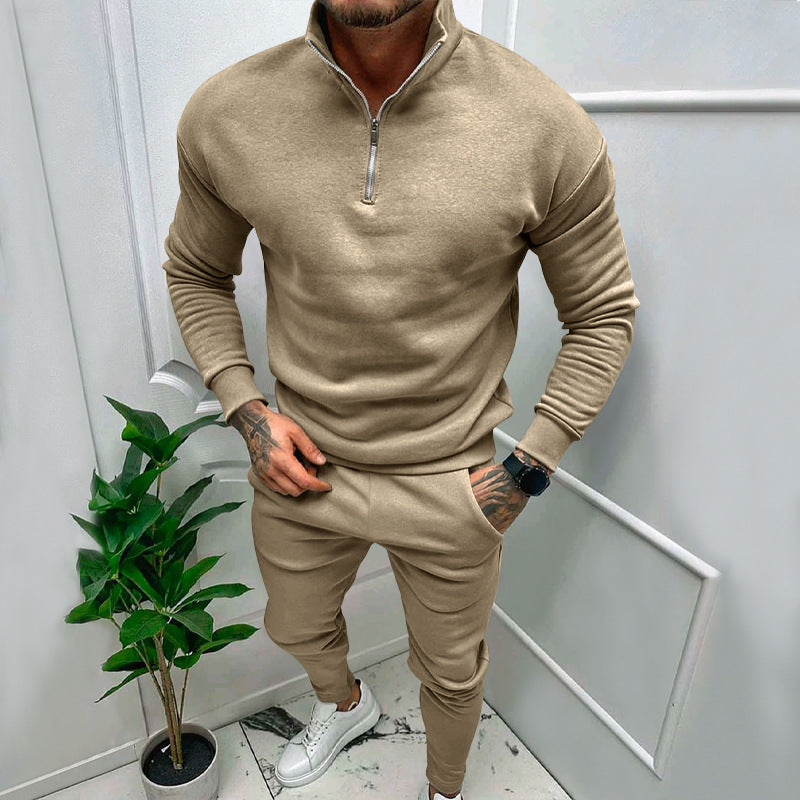 Herrar sportigt Sweatshirt- och joggingbyx-set med dragkedja Eva Jonsson-Eva Jonsson