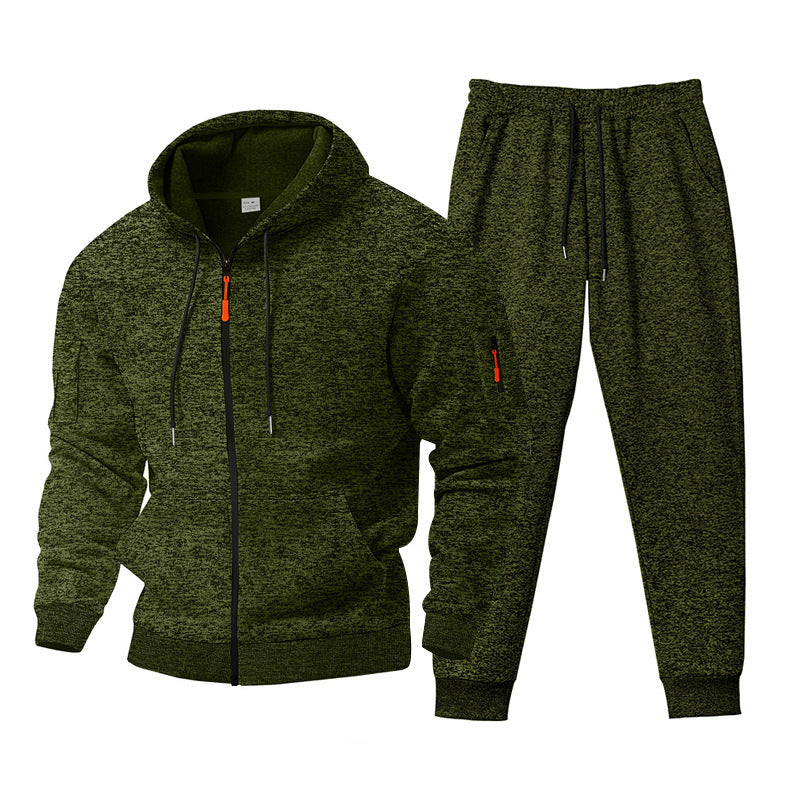 Herrar sportigt fritidsset med strukturerad hoodie och bekväma jogginbyxor Mirla-Eva Jonsson