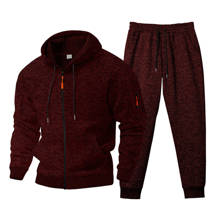 Herrar sportigt fritidsset med strukturerad hoodie och bekväma jogginbyxor Mirla-Eva Jonsson