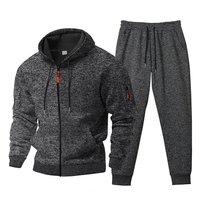 Herrar sportigt fritidsset med strukturerad hoodie och bekväma jogginbyxor Mirla-Eva Jonsson
