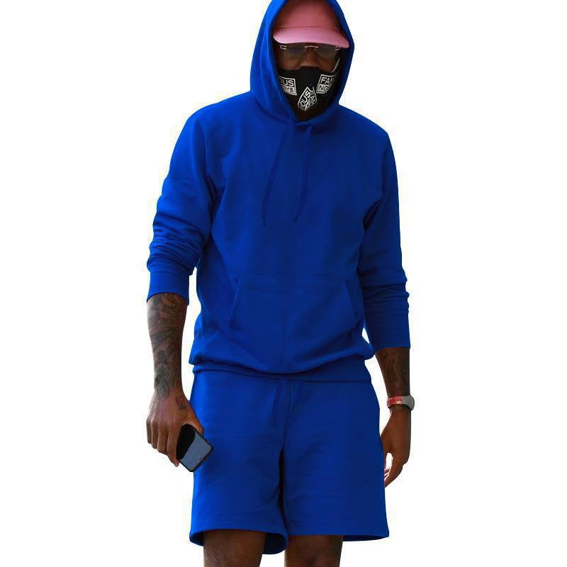 Herrar sportigt hoodie- och shortsset i högkvalitativt sweatmaterial Eva Jonsson-Eva Jonsson