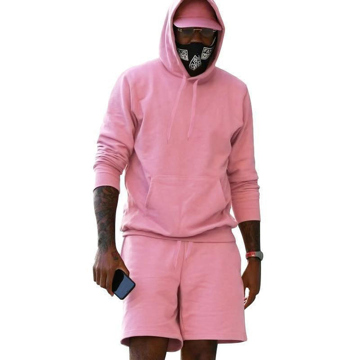Herrar sportigt hoodie- och shortsset i högkvalitativt sweatmaterial Eva Jonsson-Eva Jonsson
