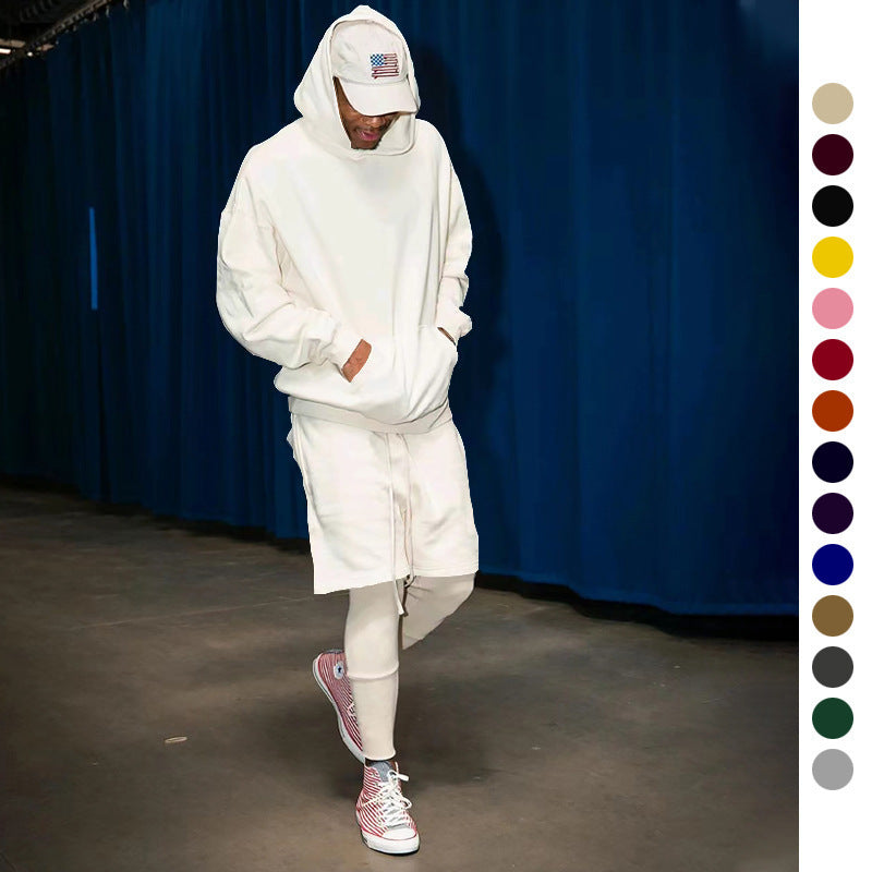 Herrar sportigt hoodie- och shortsset i högkvalitativt sweatmaterial Eva Jonsson-Eva Jonsson