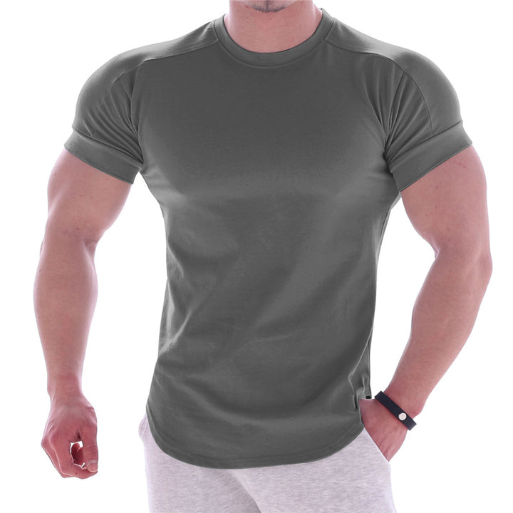 Herrar sportigt kortärmat T-shirt med ergonomisk skärning och fuktreglerande material Mirla-Eva Jonsson
