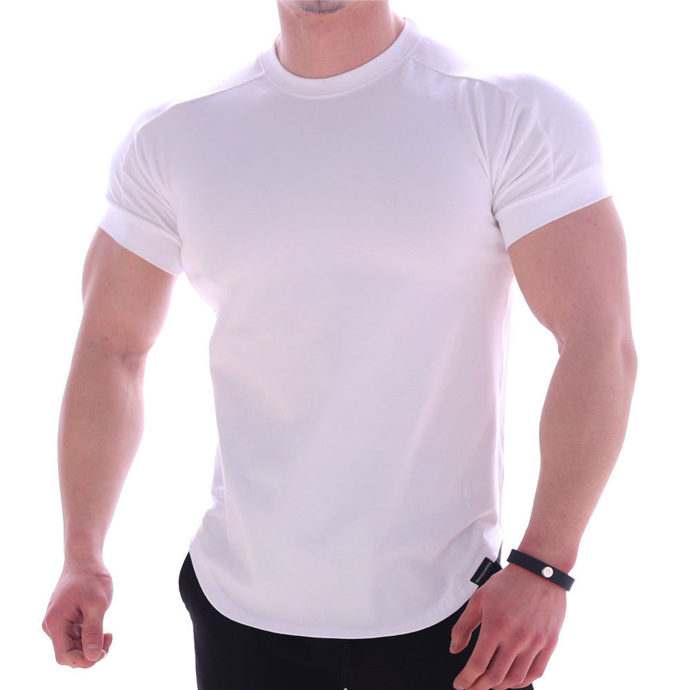 Herrar sportigt kortärmat T-shirt med ergonomisk skärning och fuktreglerande material Mirla-Eva Jonsson