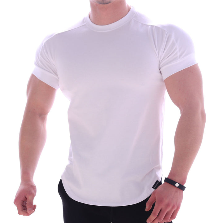Herrar sportigt kortärmat T-shirt med ergonomisk skärning och fuktreglerande material Mirla-Eva Jonsson