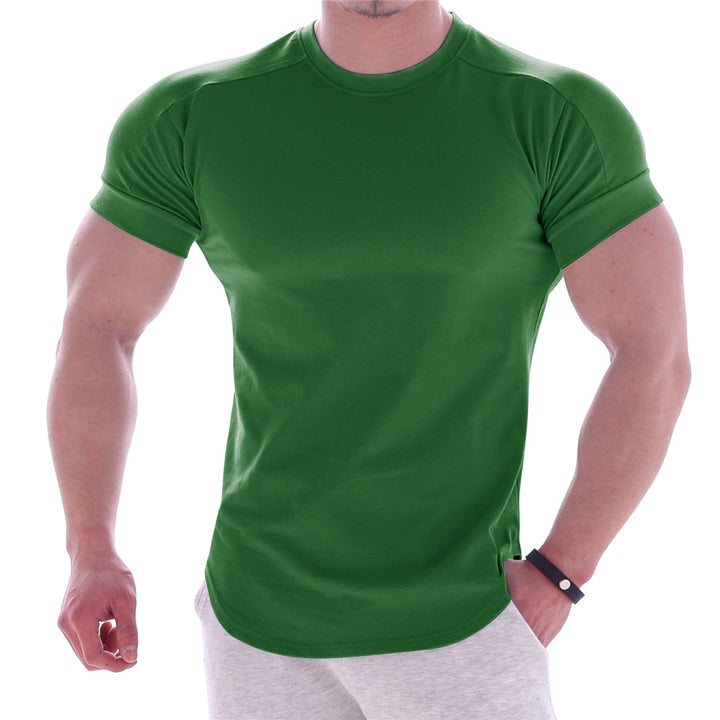 Herrar sportigt kortärmat T-shirt med ergonomisk skärning och fuktreglerande material Mirla-Eva Jonsson