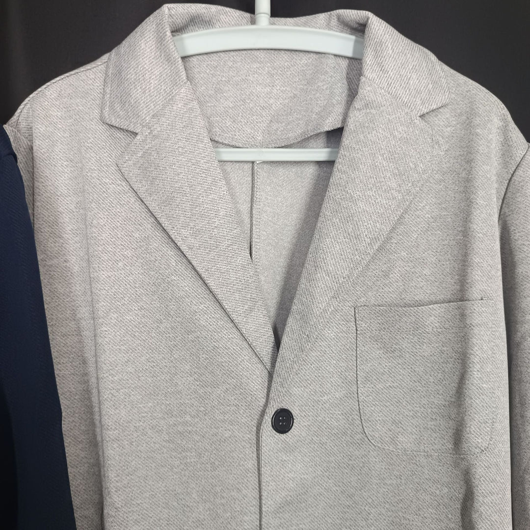 Herrar stickad blazer med modern passform och praktiska fickor Eva Jonsson-Eva Jonsson