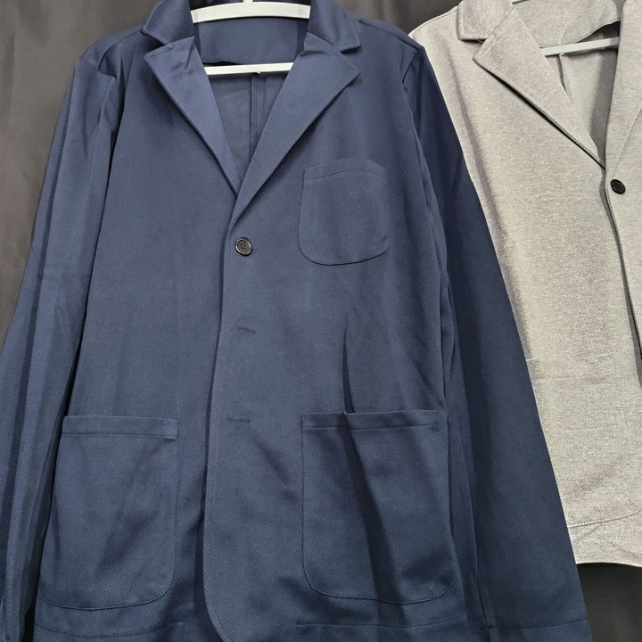Herrar stickad blazer med modern passform och praktiska fickor Eva Jonsson-Eva Jonsson