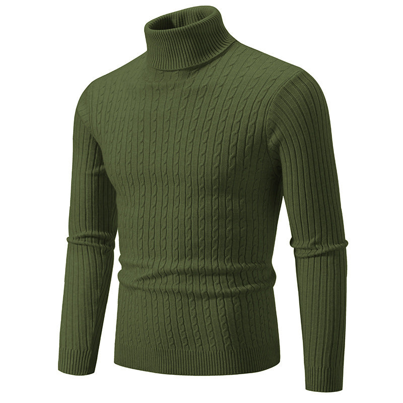 Herrar stilfull polokragepullover i fint stickat Mirla-Eva Jonsson