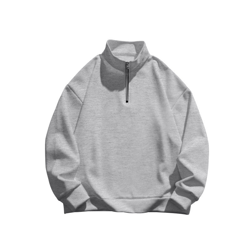 Herrar stilig fleece-tröja med hög ståkrage och dragkedja Eva Jonsson-Eva Jonsson