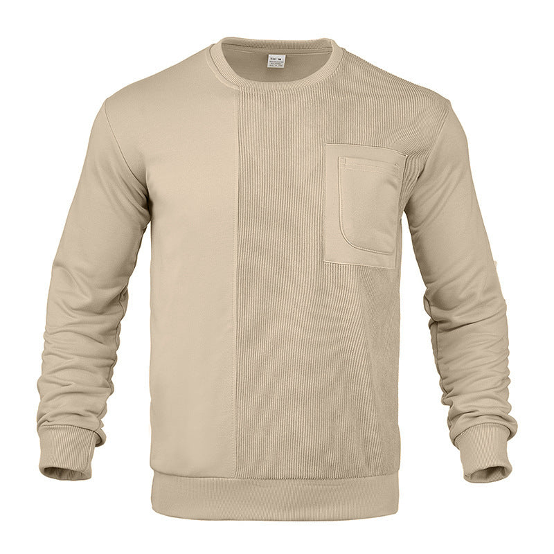 Herrar stilig sweatshirt med innovativ textur och praktisk bröstficka Eva Jonsson-Eva Jonsson