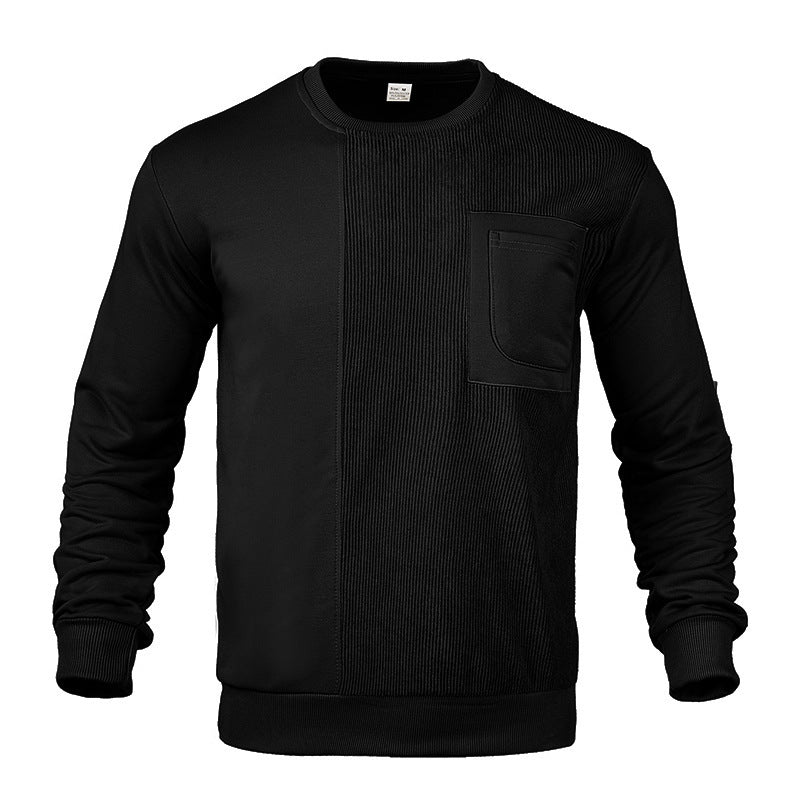 Herrar stilig sweatshirt med innovativ textur och praktisk bröstficka Eva Jonsson-Eva Jonsson