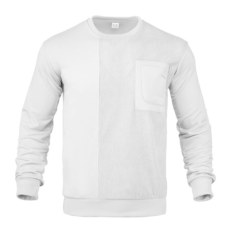 Herrar stilig sweatshirt med innovativ textur och praktisk bröstficka Eva Jonsson-Eva Jonsson