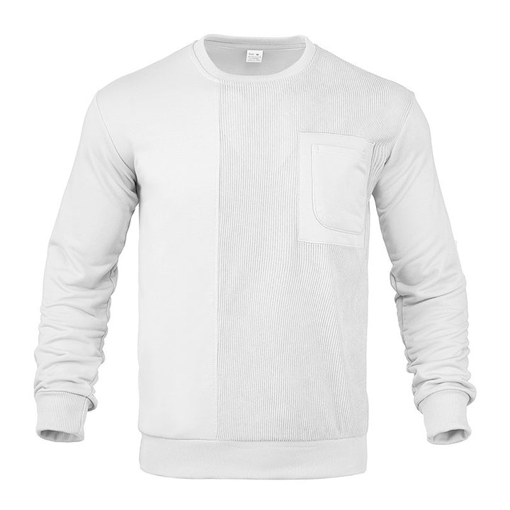 Herrar stilig sweatshirt med innovativ textur och praktisk bröstficka Eva Jonsson-Eva Jonsson