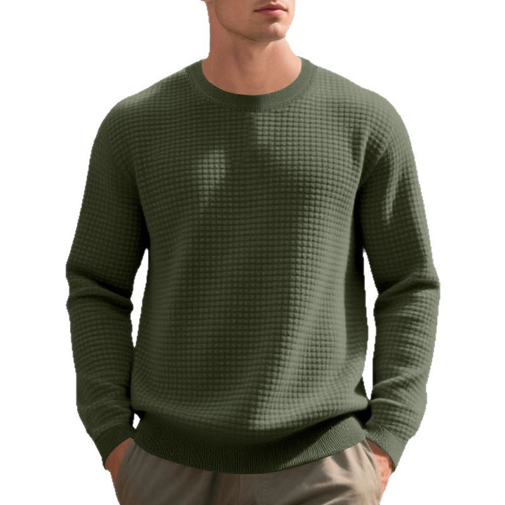 Herrar strukturerad sweatshirt med avslappnad passform och hög bärkomfort Eva Jonsson-Eva Jonsson