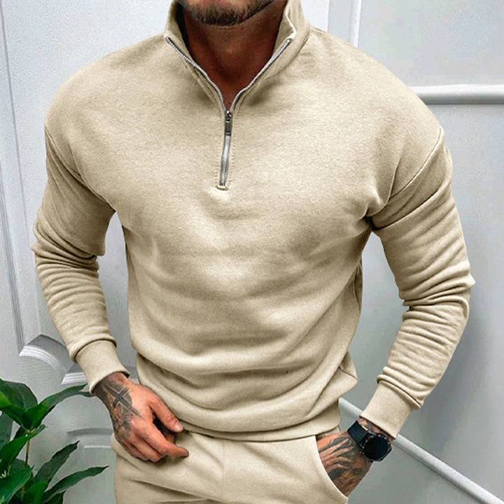 Herrar sweatshirt med ståkrage och dragkedja Eva Jonsson-Eva Jonsson
