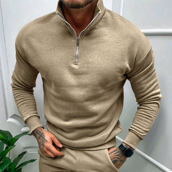 Herrar sweatshirt med ståkrage och dragkedja Eva Jonsson-Eva Jonsson