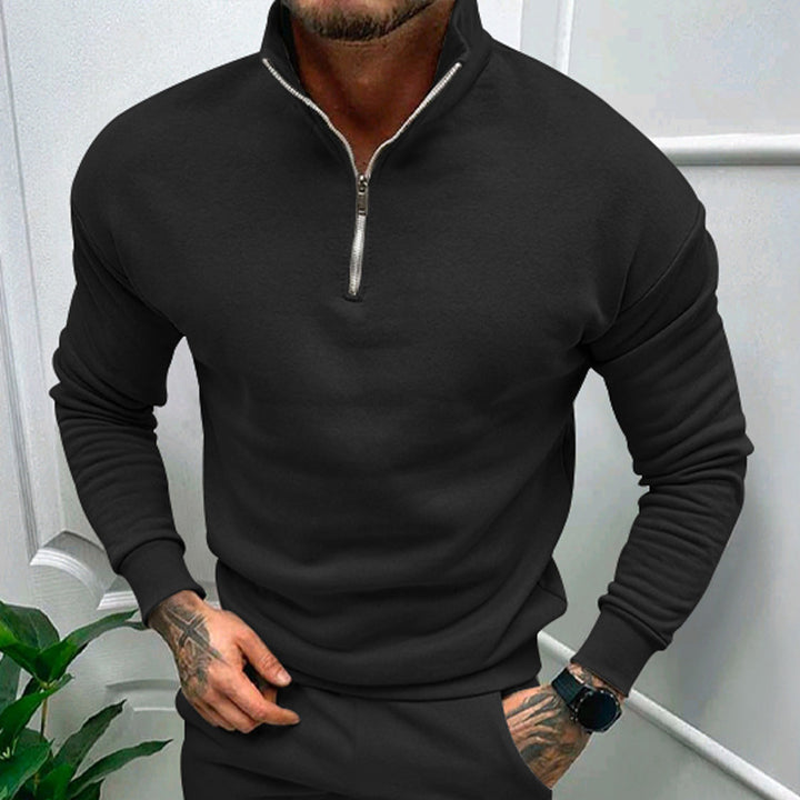 Herrar sweatshirt med ståkrage och dragkedja Eva Jonsson-Eva Jonsson
