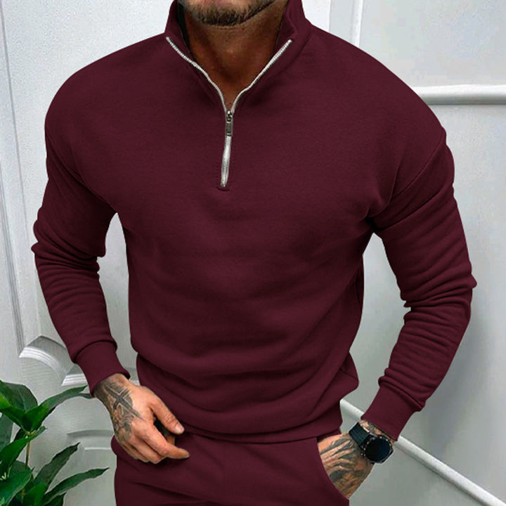 Herrar sweatshirt med ståkrage och dragkedja Eva Jonsson-Eva Jonsson