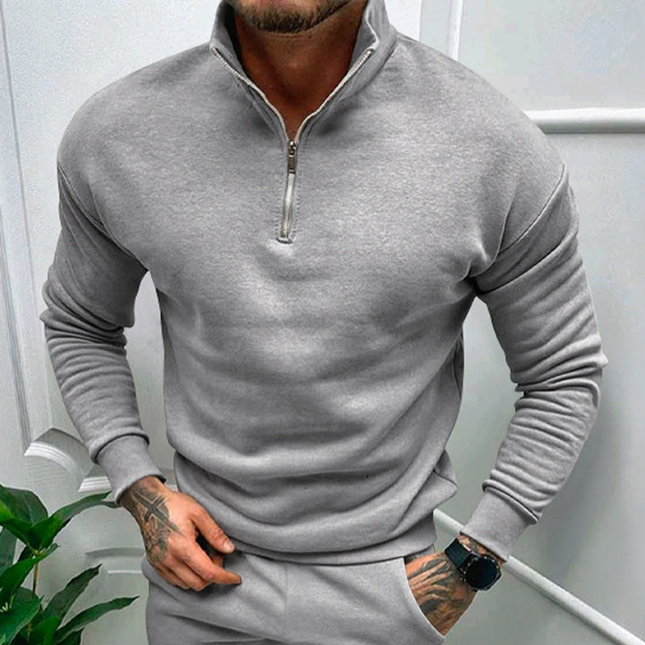 Herrar sweatshirt med ståkrage och dragkedja Eva Jonsson-Eva Jonsson