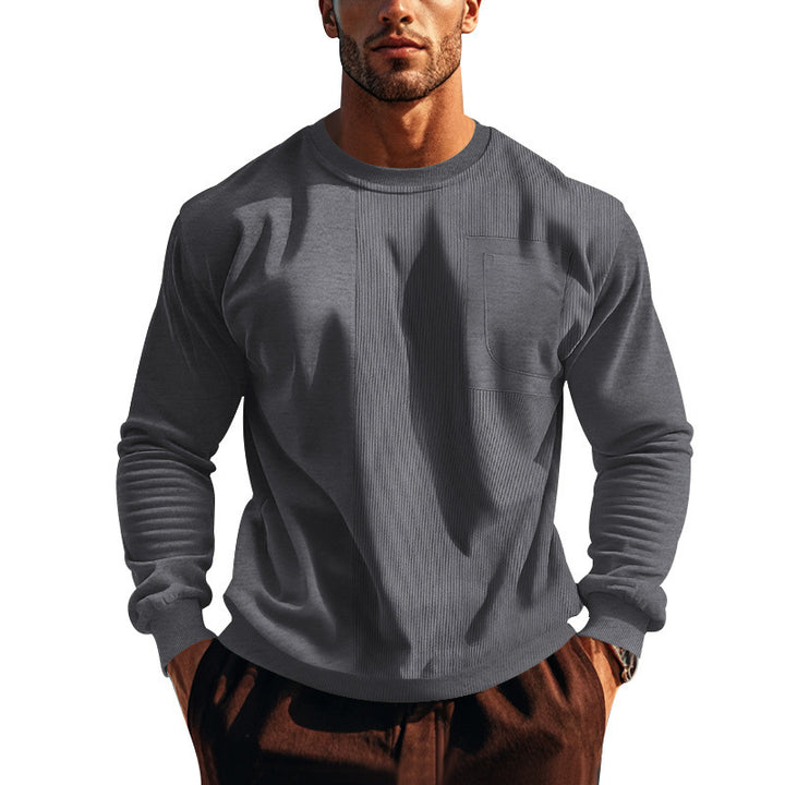 Herrar sweatshirt med strukturerad front Eva Jonsson-Eva Jonsson