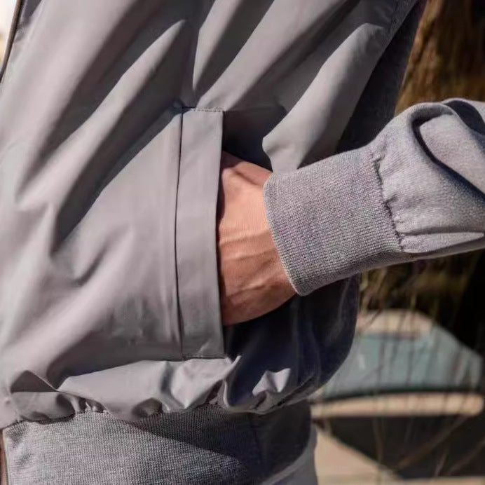 Herrar trendig lätt jacka med ståkrage och praktiska fickor Mirla-Eva Jonsson