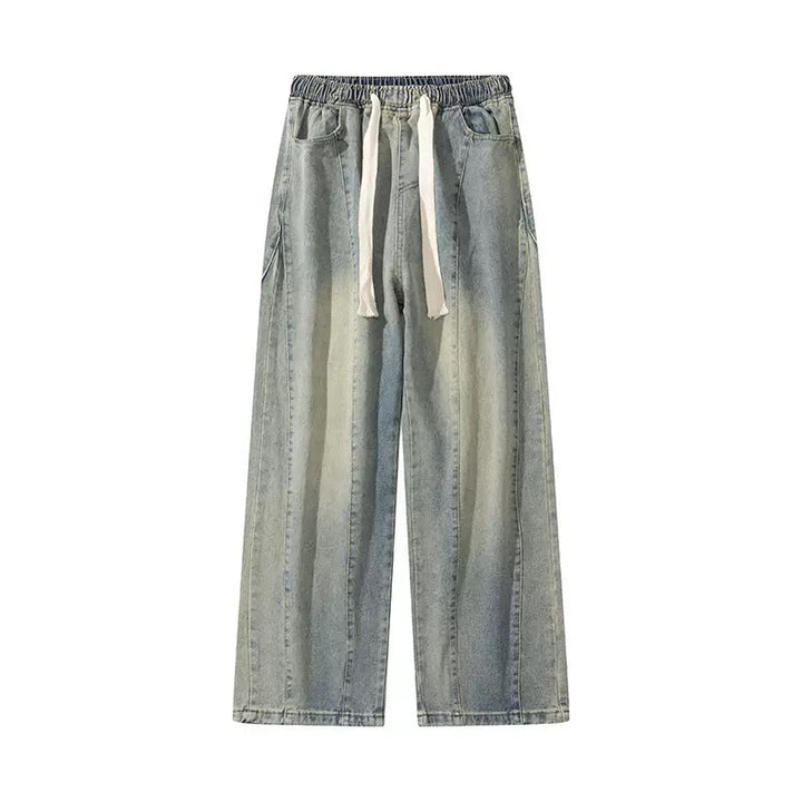 Herrar vida denimbyxor i urban stil med avslappnad passform och bekväm resår Mirla-Eva Jonsson