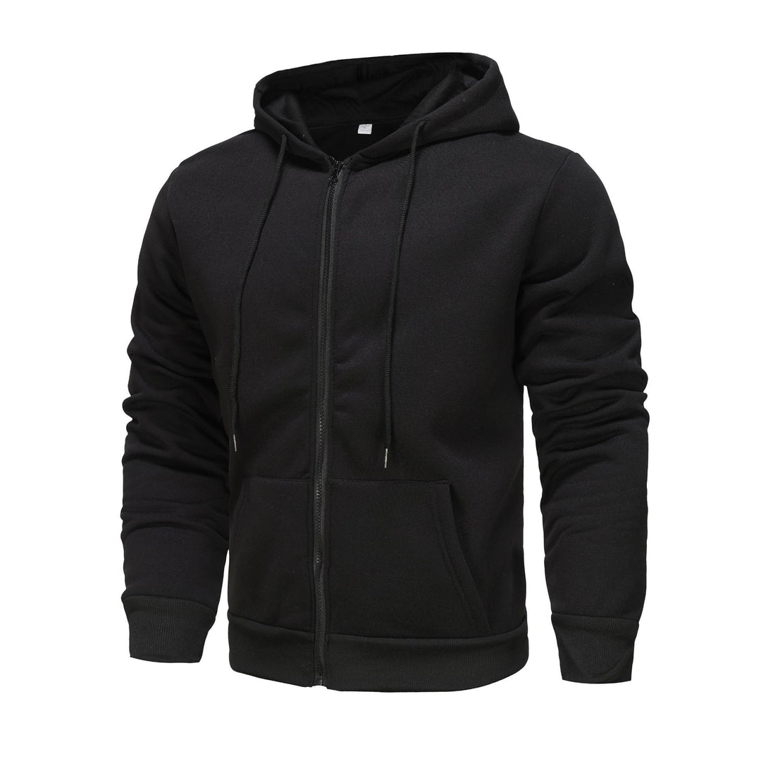 Herrar zip-hoodie med kontrastfärg och känguruficka Eva Jonsson-Eva Jonsson
