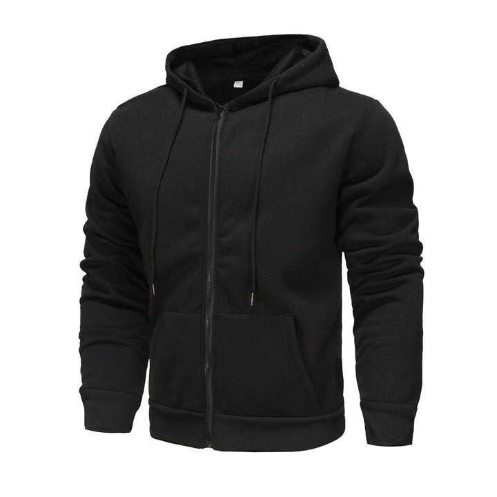 Herrar zip-hoodie med kontrastfärg och känguruficka Eva Jonsson-Eva Jonsson
