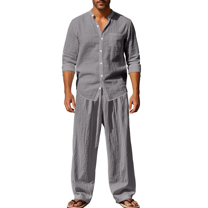 Herrarnas Bekväma Fritidsdräkt med Luftig och Andningsbar Vävsstruktur Mirla-Eva Jonsson