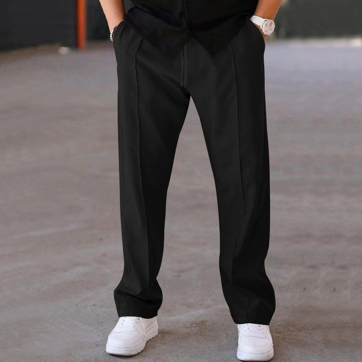 Herrarnas Bekväma Sweatpants med Elegant Utseende och Sidofickor Eva Jonsson-Eva Jonsson
