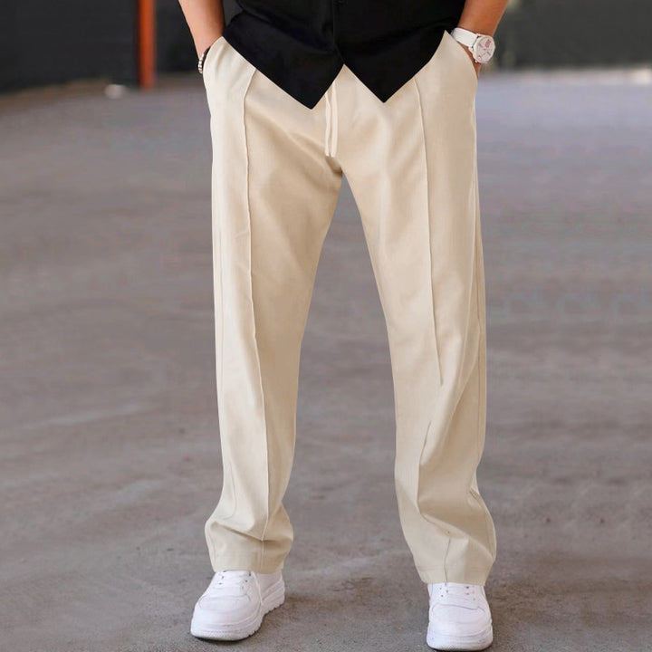 Herrarnas Bekväma Sweatpants med Elegant Utseende och Sidofickor Eva Jonsson-Eva Jonsson