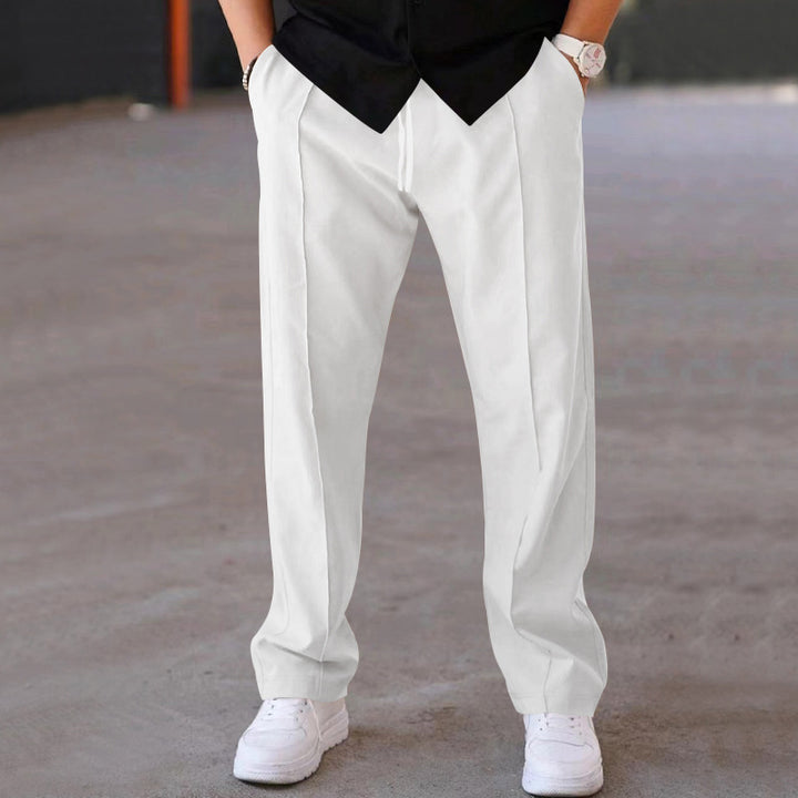 Herrarnas Bekväma Sweatpants med Elegant Utseende och Sidofickor Eva Jonsson-Eva Jonsson