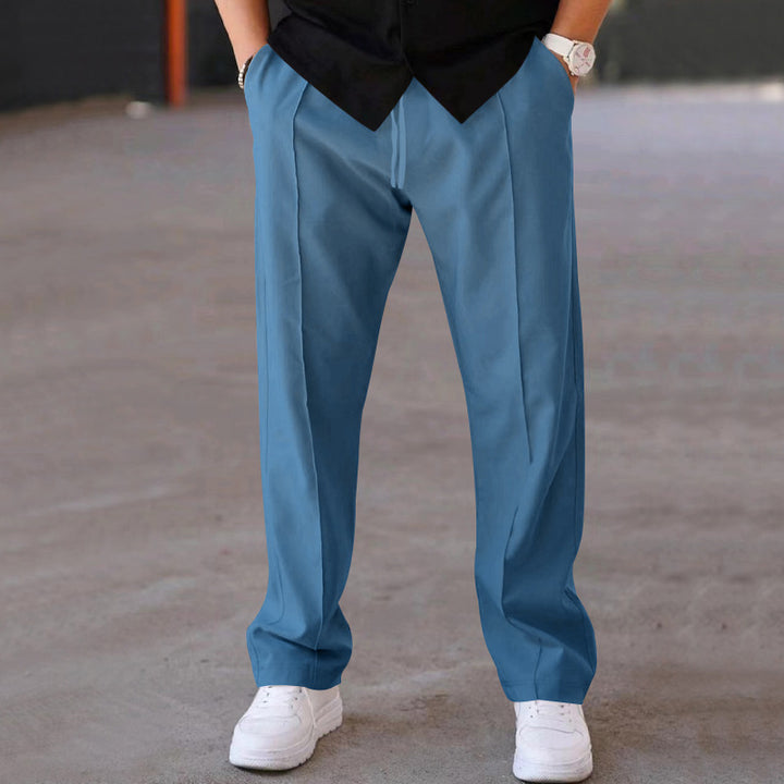 Herrarnas Bekväma Sweatpants med Elegant Utseende och Sidofickor Eva Jonsson-Eva Jonsson