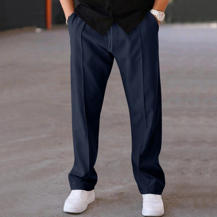 Herrarnas Bekväma Sweatpants med Elegant Utseende och Sidofickor Eva Jonsson-Eva Jonsson