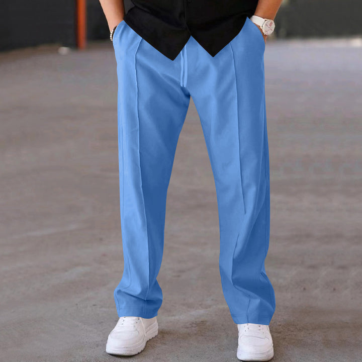 Herrarnas Bekväma Sweatpants med Elegant Utseende och Sidofickor Eva Jonsson-Eva Jonsson
