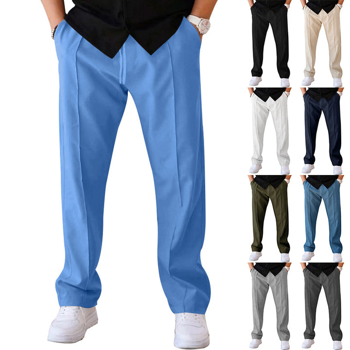 Herrarnas Bekväma Sweatpants med Elegant Utseende och Sidofickor Eva Jonsson-Eva Jonsson