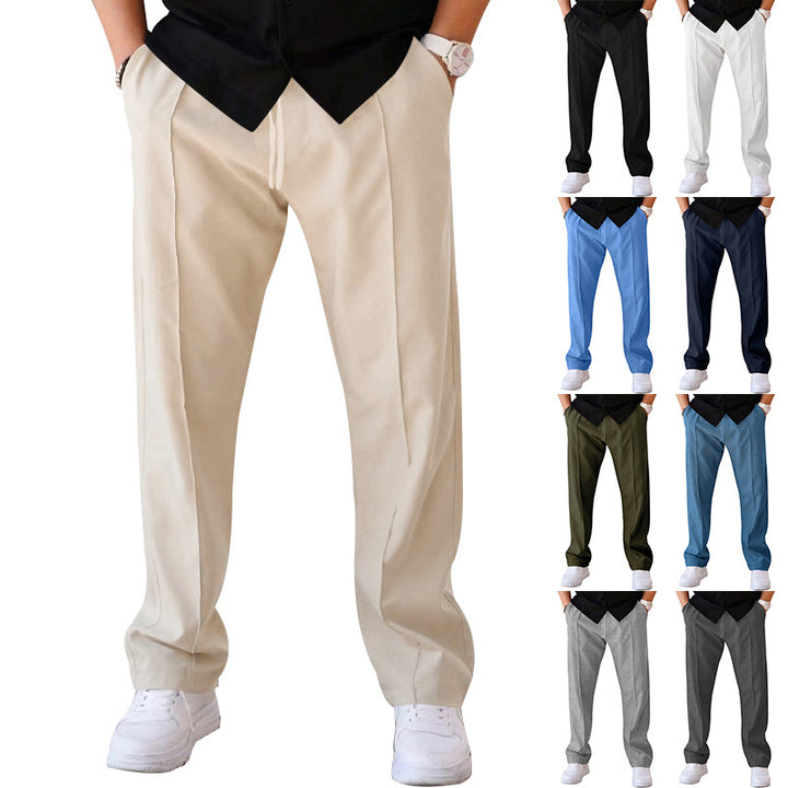 Herrarnas Bekväma Sweatpants med Elegant Utseende och Sidofickor Eva Jonsson-Eva Jonsson