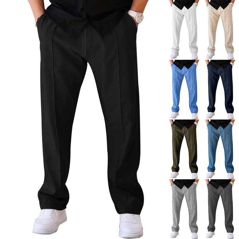 Herrarnas Bekväma Sweatpants med Elegant Utseende och Sidofickor Eva Jonsson-Eva Jonsson