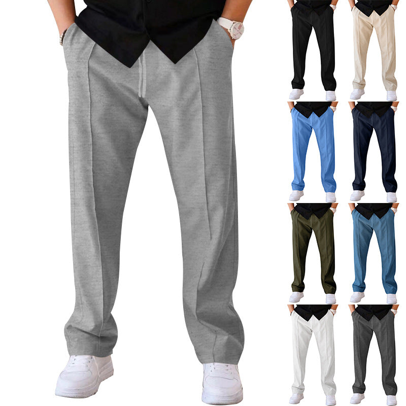 Herrarnas Bekväma Sweatpants med Elegant Utseende och Sidofickor Eva Jonsson-Eva Jonsson