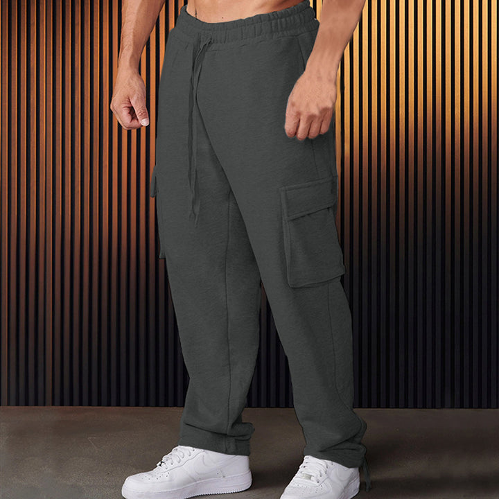 Herrarnas Cargo-Joggingbyxor med Justerbar Midja och Praktiska Sidofickor Eva Jonsson-Eva Jonsson
