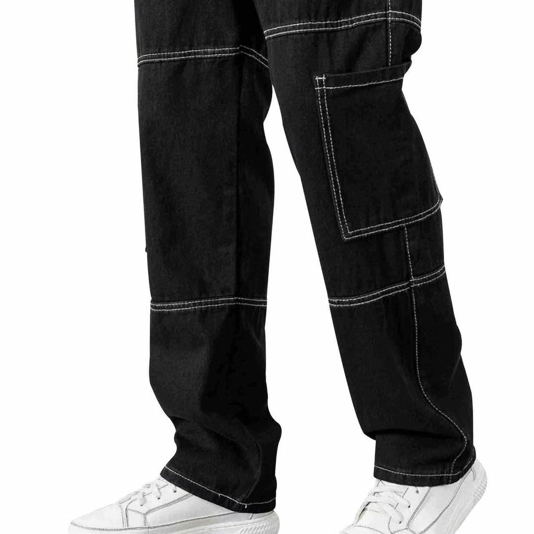 Herrarnas Cargo-jeans med moderna fickor och avslappnad passform Eva Jonsson-Eva Jonsson